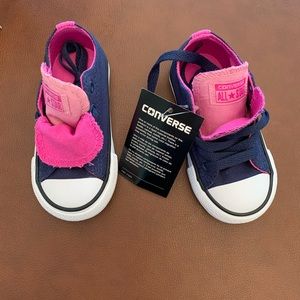 Toddler Girl Converse Sneakers Navy size 6 NEW